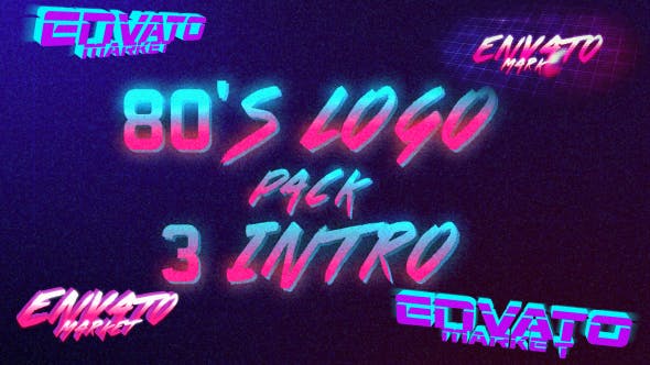 80's Logo Intro Pack 3 in 1