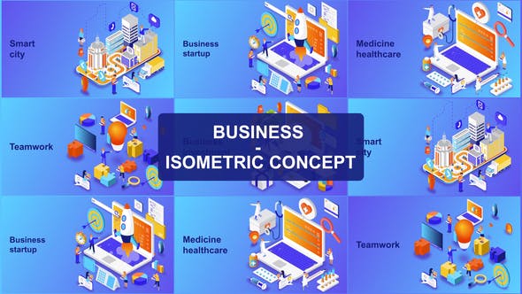 Business - Isometric Concept