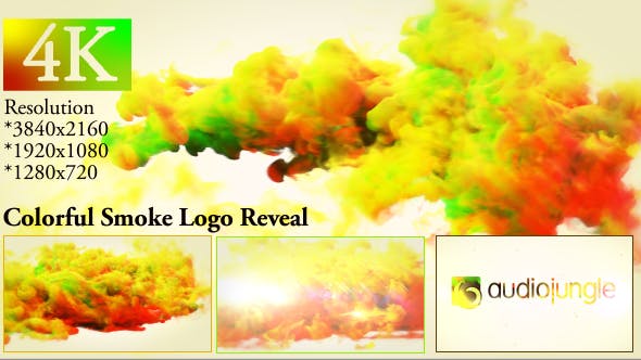 Colorful Smoke Logo Reveal