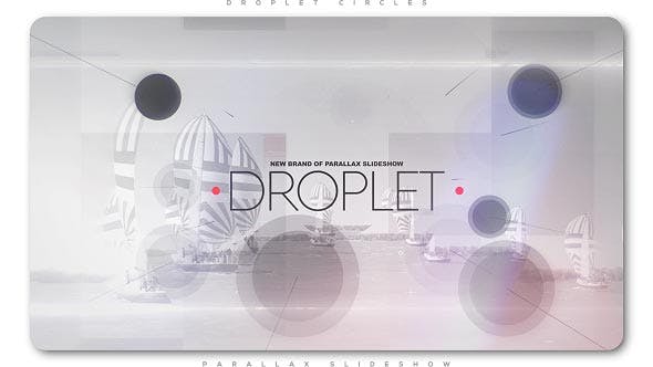 Droplet Circles Parallax Slideshow