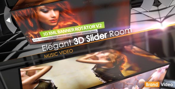 Elegant 3D Slider Room