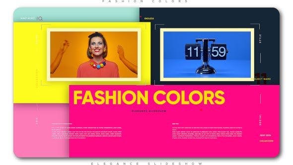 Fashion Colors Elegance Slideshow