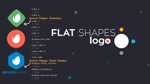 Flat Shapes Logo