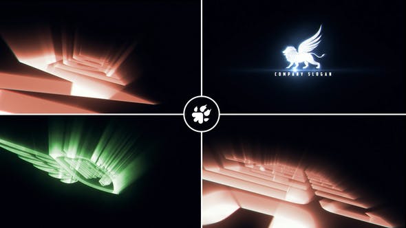 Cinematic Light Rays Logo v3