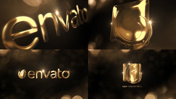 Elegant Gold Logo Reveal