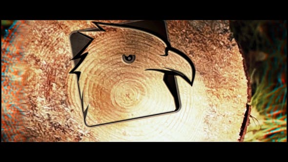 Saw Cut Tree Logo | After Effects Template