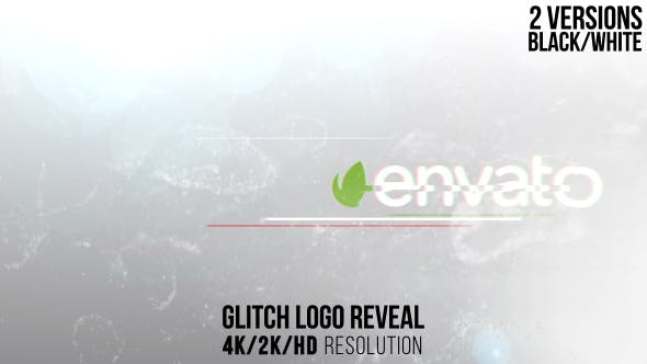 Glitch Logo Reveal