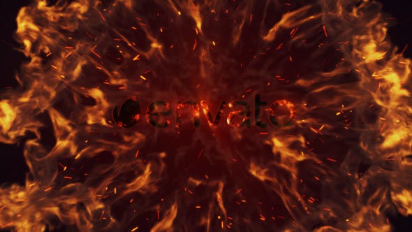 Intense Fire Burn Logo Reveal