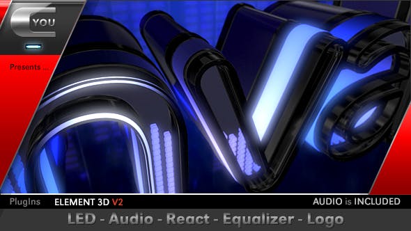 LED Audio React Equalizer Logo