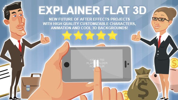 Explainer Flat 3D