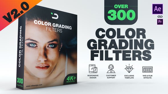 300 Color Grading Filters