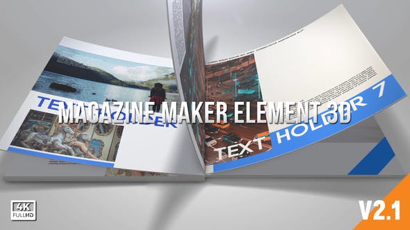 Magazine Maker Element 3D