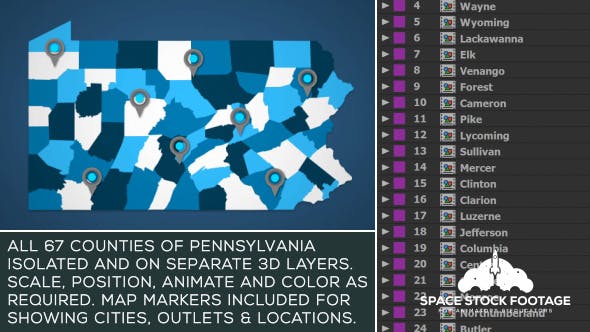 Pennsylvania Map Kit