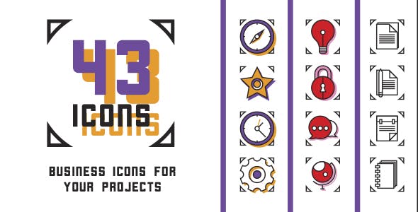 43 Animated Business Icons