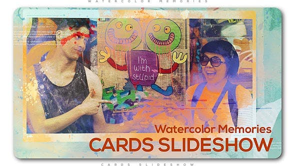 Watercolor Memories Cards Slideshow