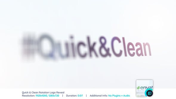 Quick & Clean Rotation Logo Reveal