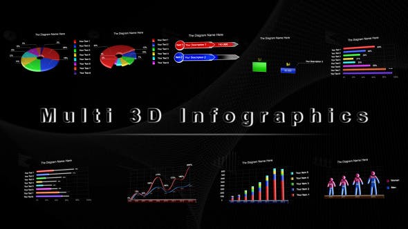 Multi 3D Infographics