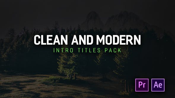 Modern Intro Titles Pack for Premiere Pro