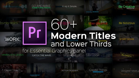 Modern Titles and Lower Thirds for Premiere Pro