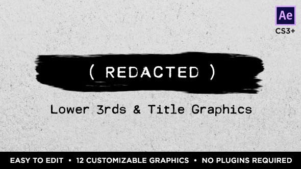 After Effects Projects | Download Redacted Titles and ...