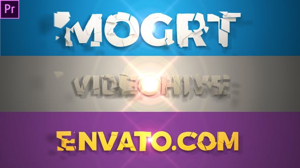 Short Elegant Title Reveal (Mogrt)