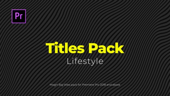 Lifestyle Titles Pack