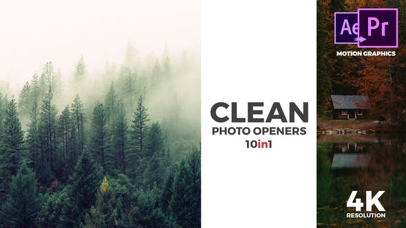 Clean Photo Openers - Logo Reveal