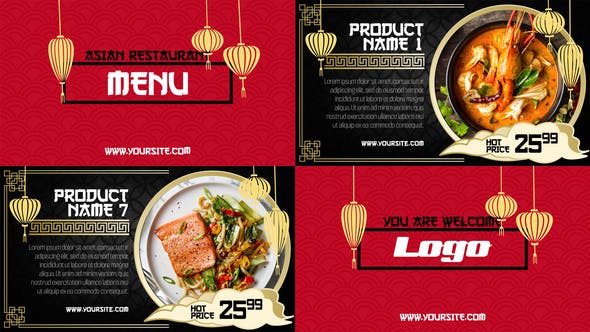 Asian Menu - Restaurant Promo