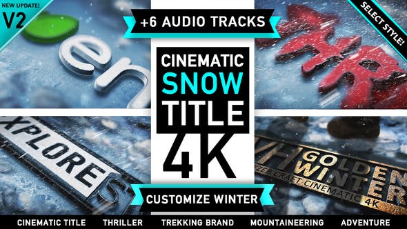 Winter Snow Logo Title