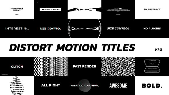 Distort Motion Titles