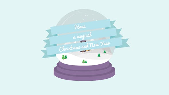 Cartoon Christmas Postcard 03