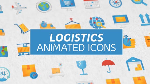 Logistics & Transportation Modern Flat Animated Icons