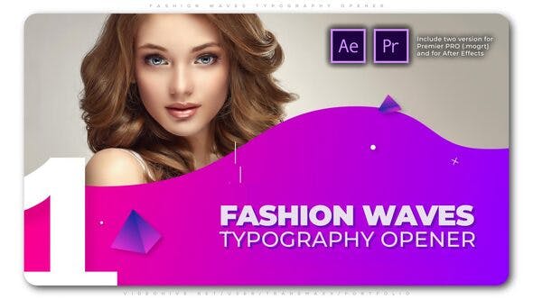Fashion Waves Typography Opener