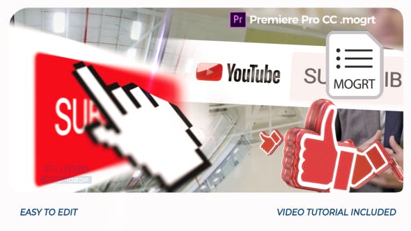 YouTube Opener // Premiere Pro | Mogrt