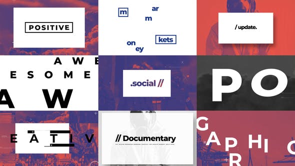 Typographic And Documentary Opener