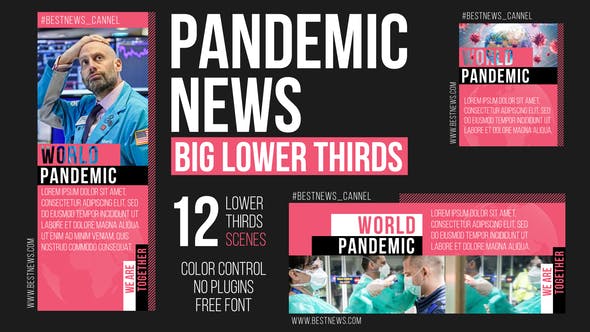 Pandemic News - Big Lower Thirds