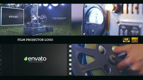 Film projector Logo 4K