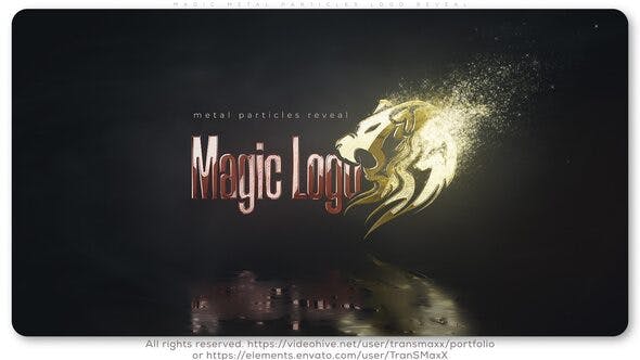 Magic Metal Particles Logo Reveal