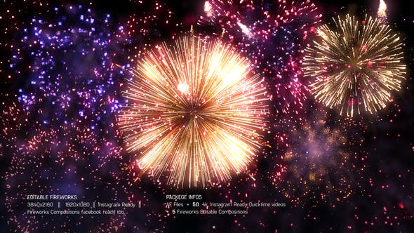after effects fireworks templates free download