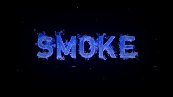 download after effect smoke text effect