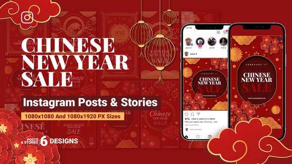 Download Chinese New Year Sale Instagram Ad B213 - Videohive ...