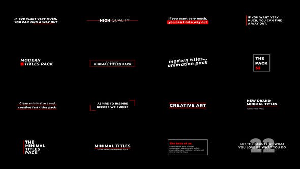 Download Minimal Titles Ae Videohive Aedownload Com