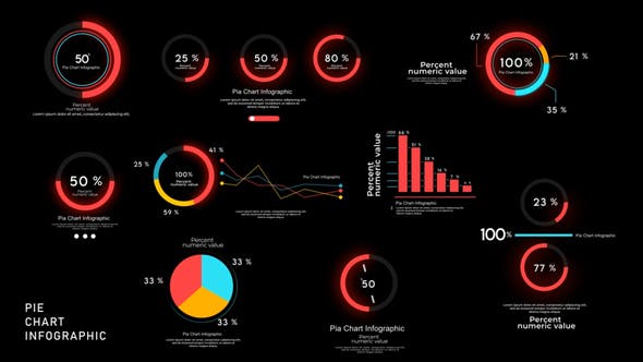 Download Pie Chart Infographics - Videohive - aedownload.com