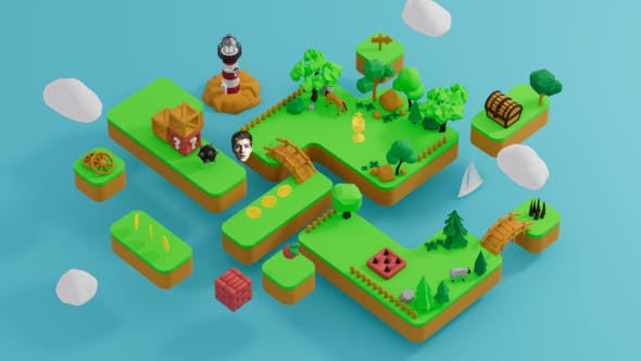 Download Isometric Game Logo Reveal - Videohive - aedownload.com