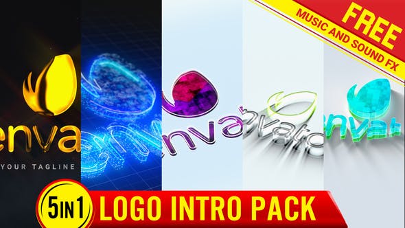 Download Logo Intro Mega pack logo Reveal minimal logo opener Ident ...