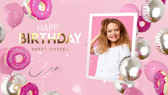 Download Happy Birthday Sweet Style - Videohive - aedownload.com