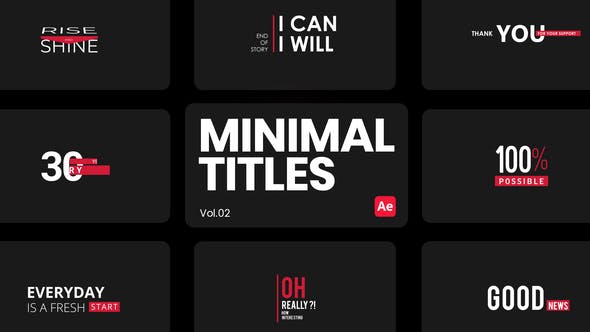minimal titles after effects free download