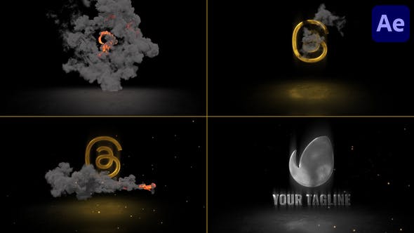 smoke logo reveal after effects download