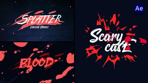 adobe after effects blood splatter download